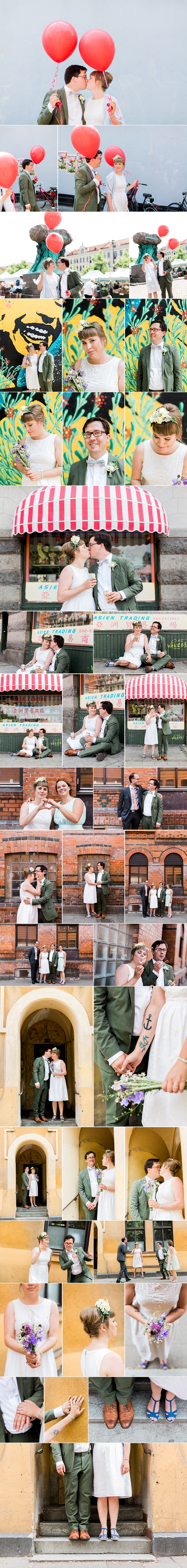 Camill och Nils, 4:e juli 2015, Möllan, Möllevångstorget, Malmö. Bröllopsfotograf Sanna Dolck.