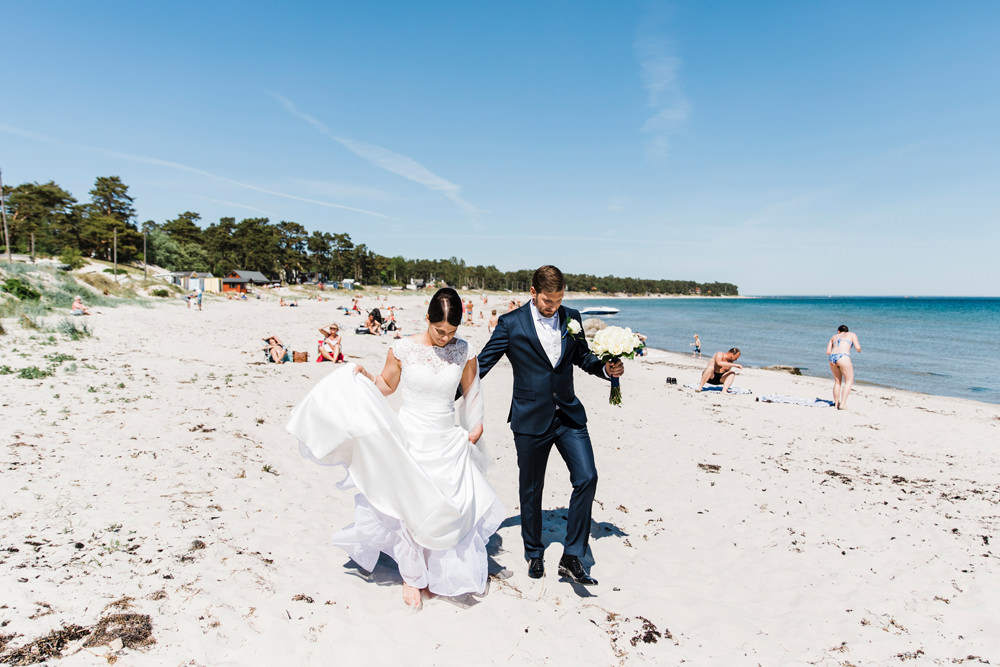 Bröllop Åhus Äspet stranden Revhaken